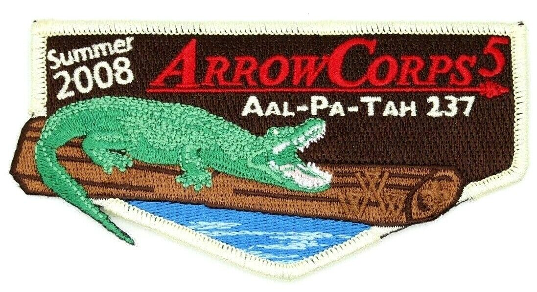 2008 Summer ArrowCorps 5 Aal-Pah-Tah Lodge 237 Gulf Stream Council Patch OA BSA