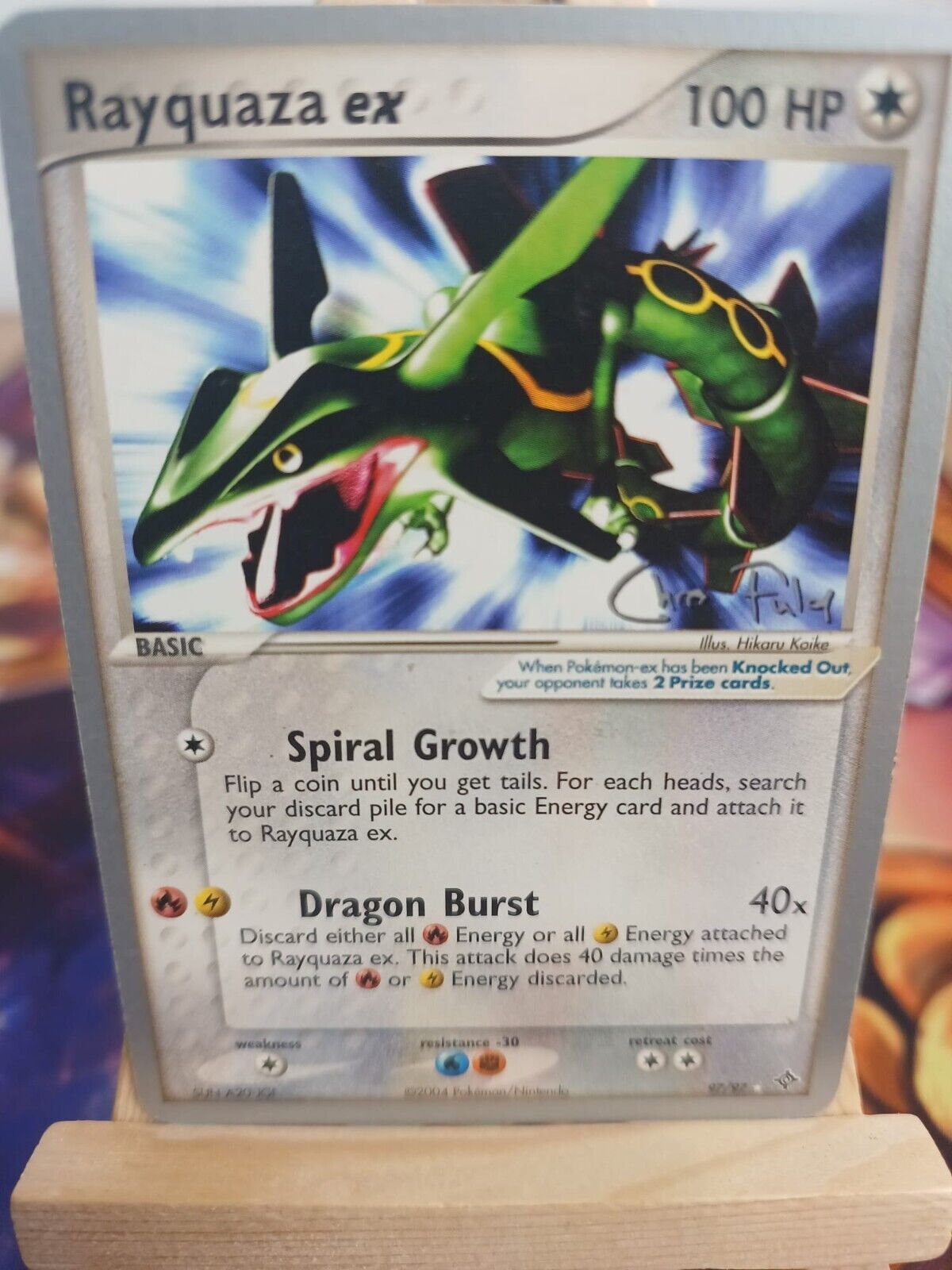 Rayquaza EX 97/97 WC2004 IN NM Vintage Pokemon