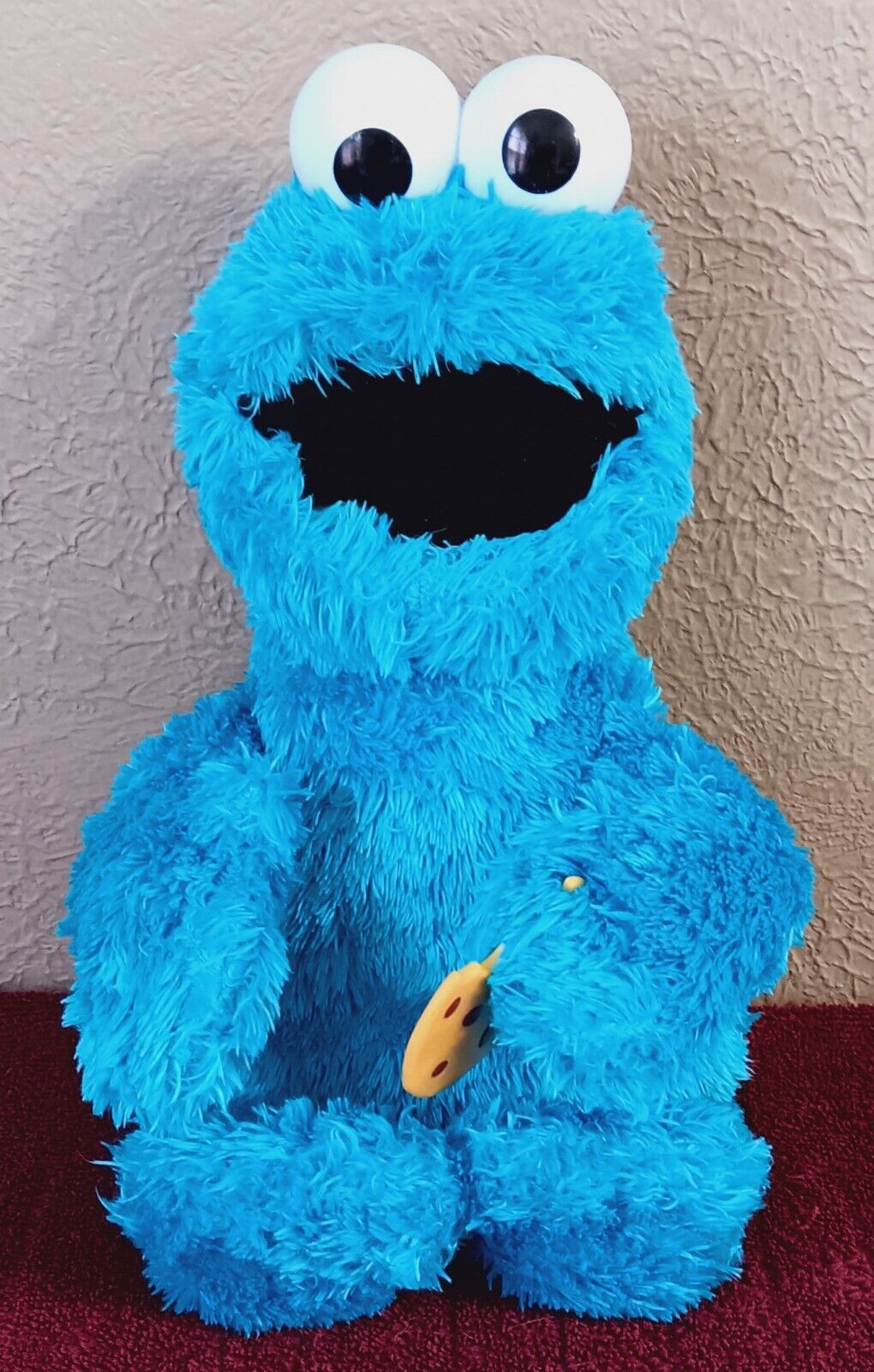 Feed Me Cookie Monster Talking Vibrating 14” Sesame Street Plush-Hasbro *VIDEO*