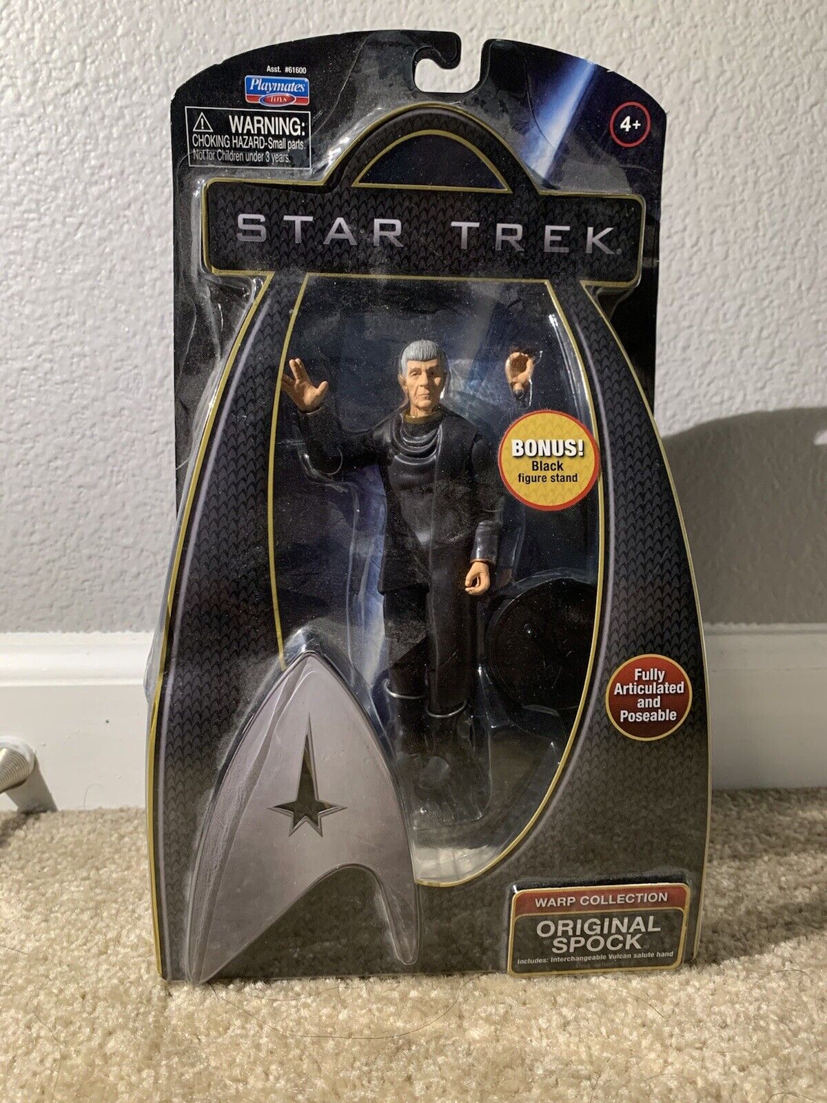 Star Trek (2009) Warp Collection “Original Spock” Action Figure By Playmates