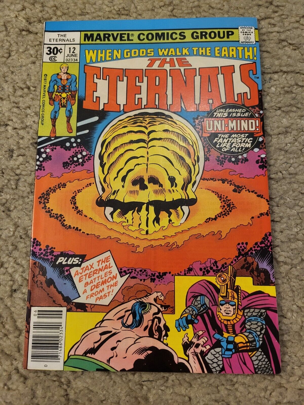 The ETERNALS 12 Marvel Comics lot Jack Kirby 1977 HIGH GRADE