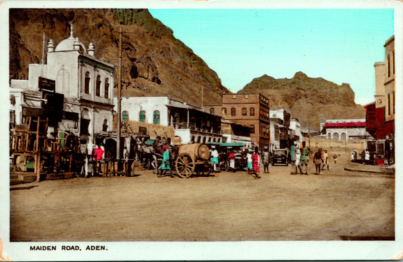 Lot of 8 Vtg Postcards RPPC Aden Yemen Arabia Maiden Road Harbor Pass More