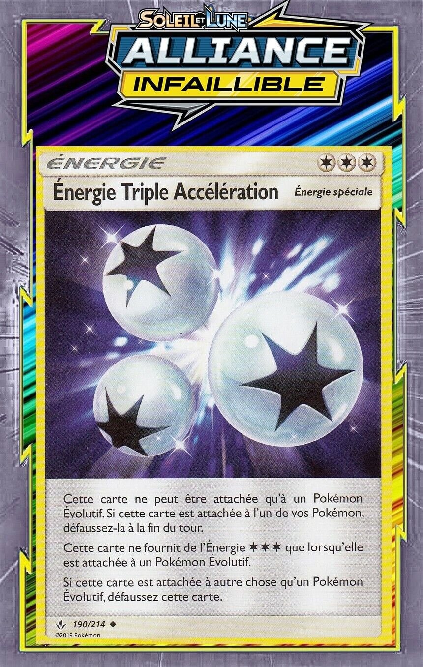 Energy Triple Acceleration - SL10 - 190/214 - New French Pokemon Card