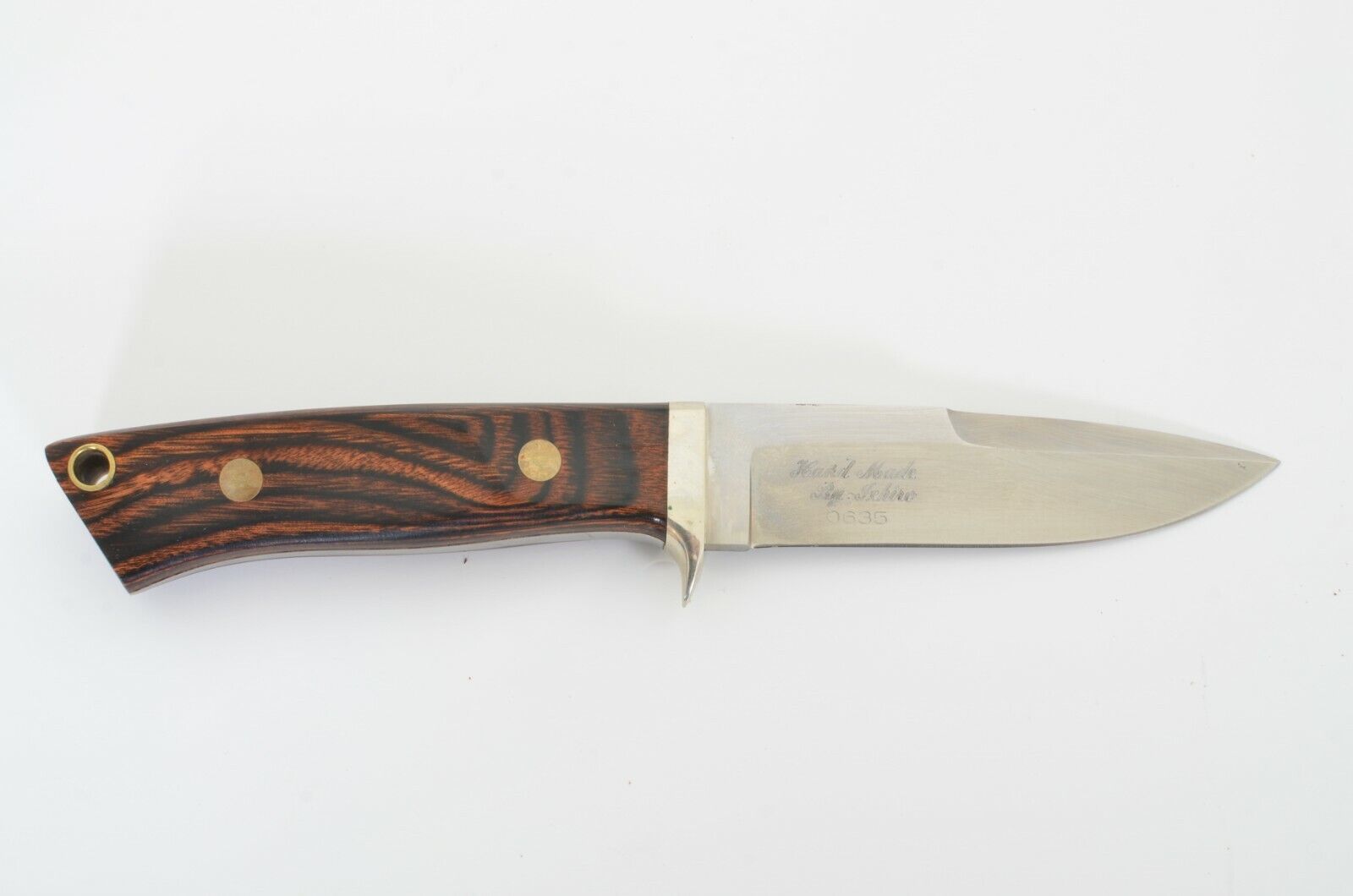 Parker Custom Series Knife Hand Made By Ichiro Hattori Drop Point Hunter H-700
