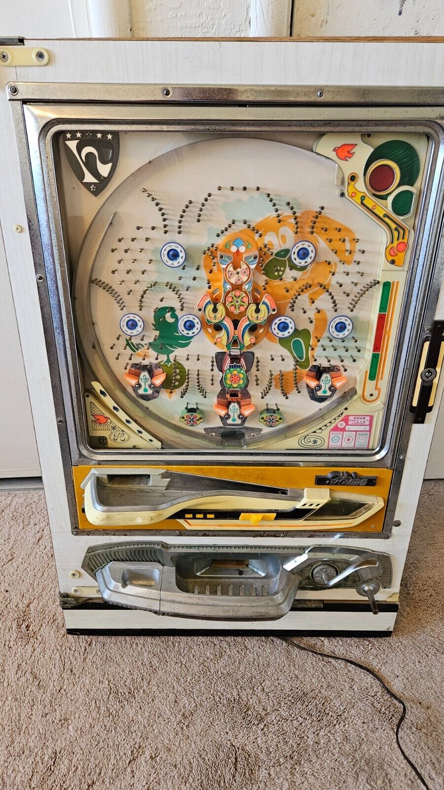 Vintage Heiwa Pachinko Machine Ultra Rare Wall Pinball Arcad Classice Antique