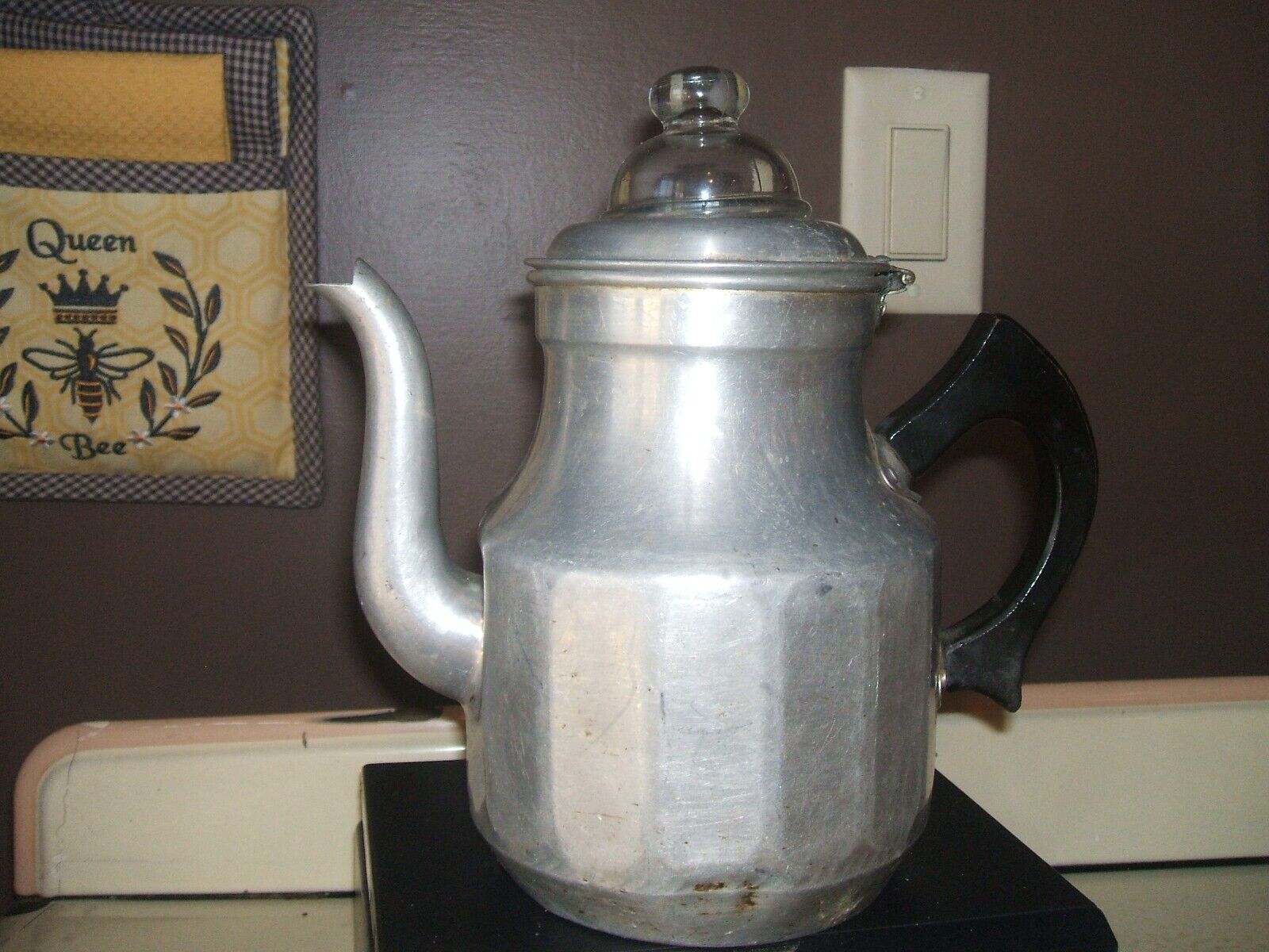 Vintage Commonwealth Aluminum Coffee pot  Complete