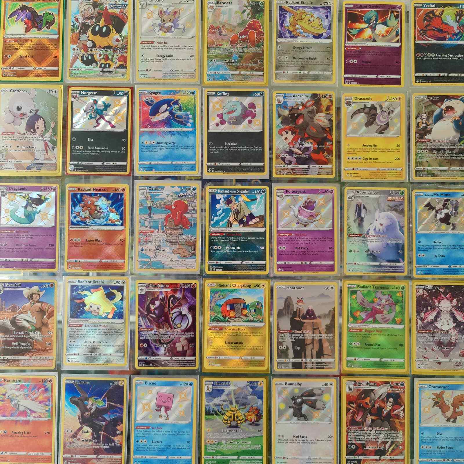 Pokemon Cards Collection Bundle Variety Lot 100+ Shiny / Radiant