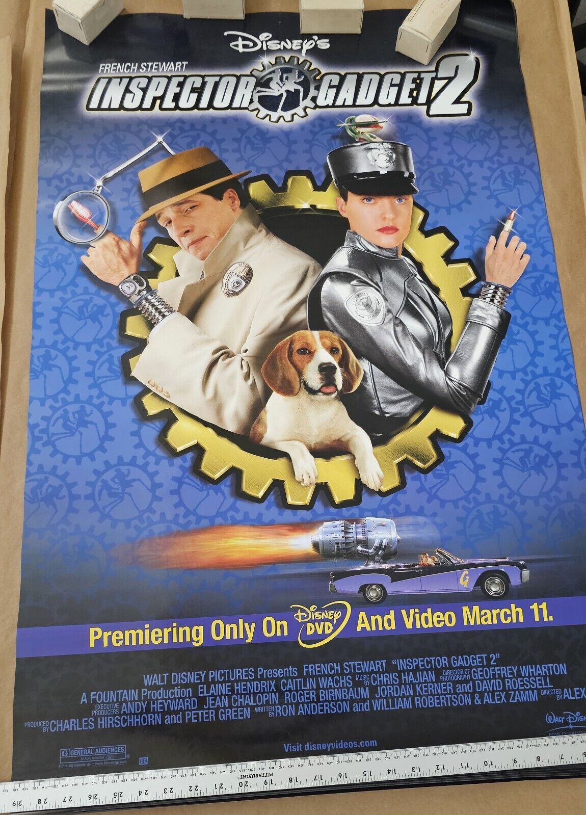 Disney's Inspector Gadget 2 DVD promotional movie poster
