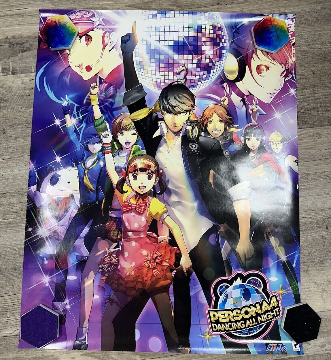 Persona 4 Dancing All Night ORIGINAL In Store Promo Poster 24x28” Single sided