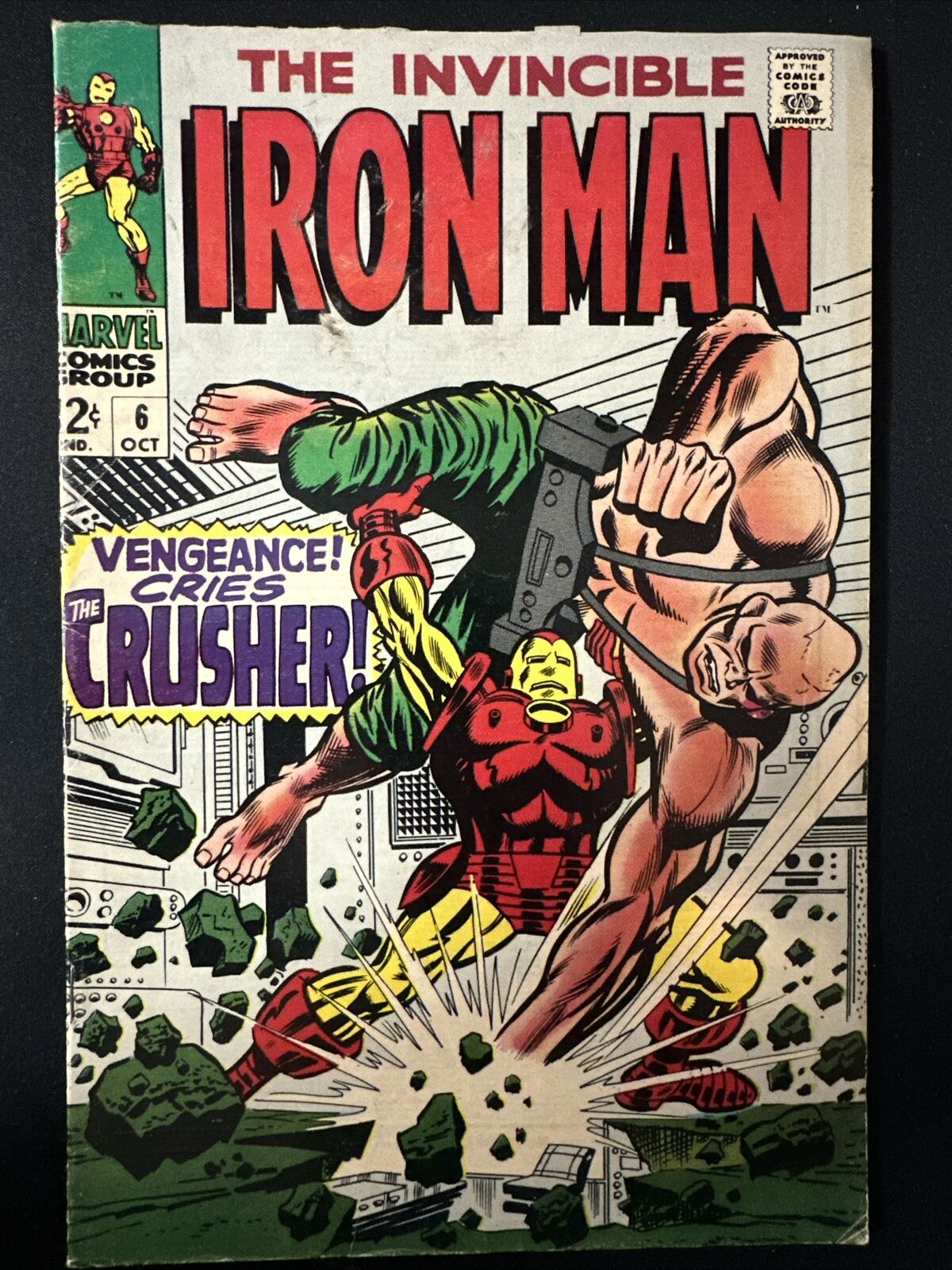 Ironman #6 Marvel Comics Vintage Old Silver Age 1968 1st Print Good/VG *A2
