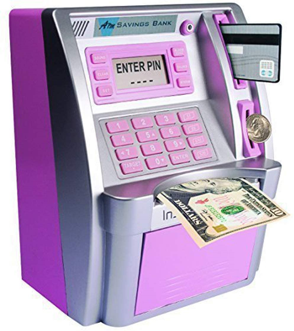 GoodsFederation Electronic ATM Savings Bank Digital Piggy Money Bank Cash Box