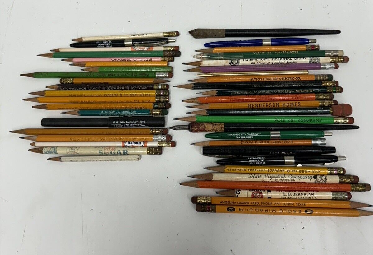 Vintage Advertising Pencil Lot East Texas Lufkin Nacogdoches