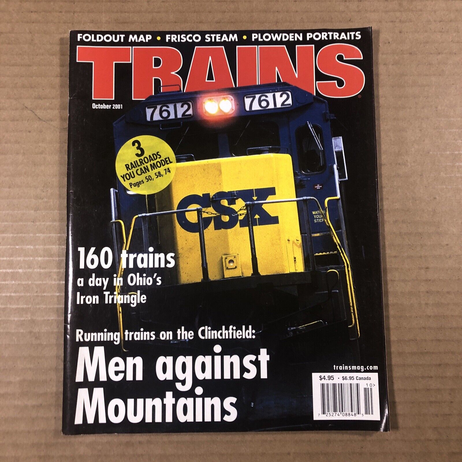 Trains Magazine 2001 October Running trains on the Clinchfield 160 trains a day