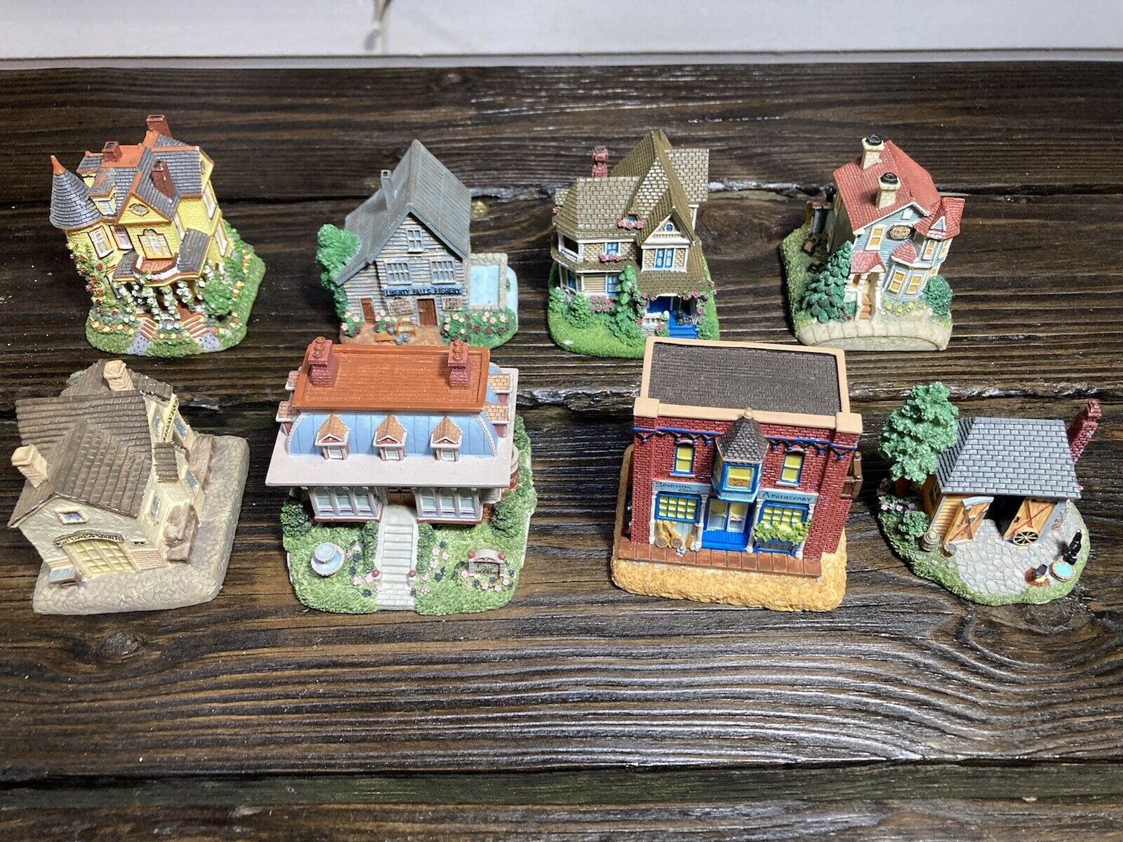Lot Of 8 Miniature Houses International Resourcing Services