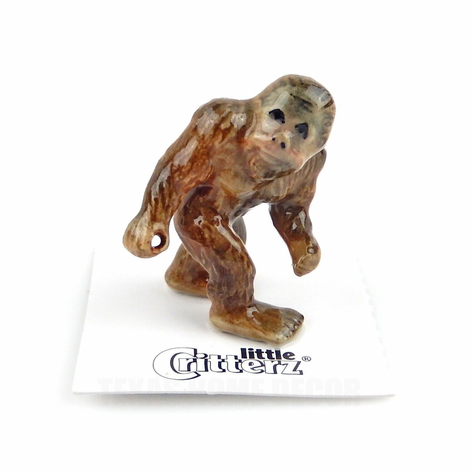 Little Critterz Miniature Collectors Bigfoot Sasquatch Ape Porcelain Figurine