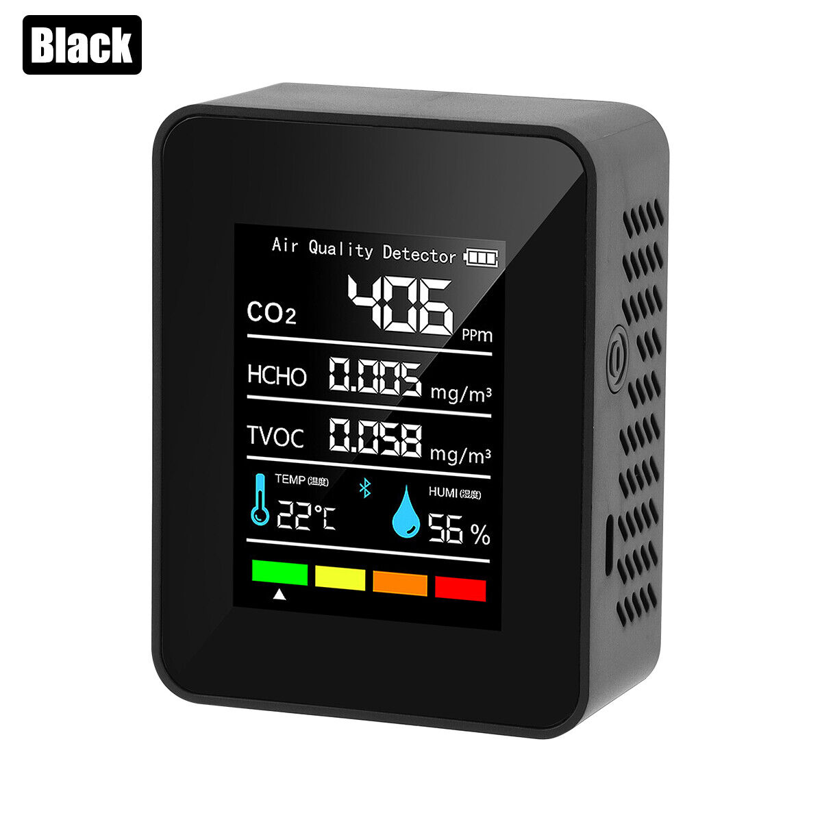 6 in1 CO2 Meter Temperature Humidity Air Quality Monitor Carbon Dioxide Detector