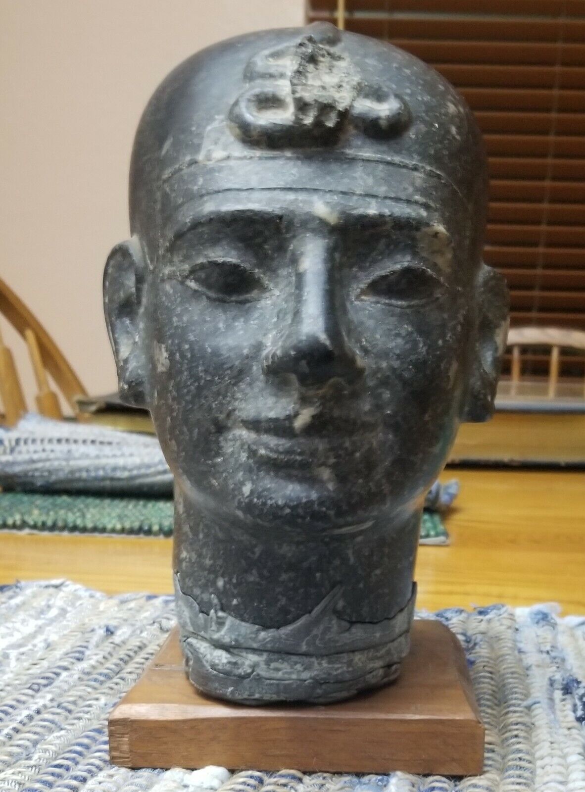 Pharaoh Seti I - Granite Sculpture Egyptian New Kingdom Bust Head Circa 1920s