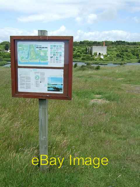 Photo 6x4 Biodiversity Sign & Early Lime & Cement Works East Aberthaw Bui c2009