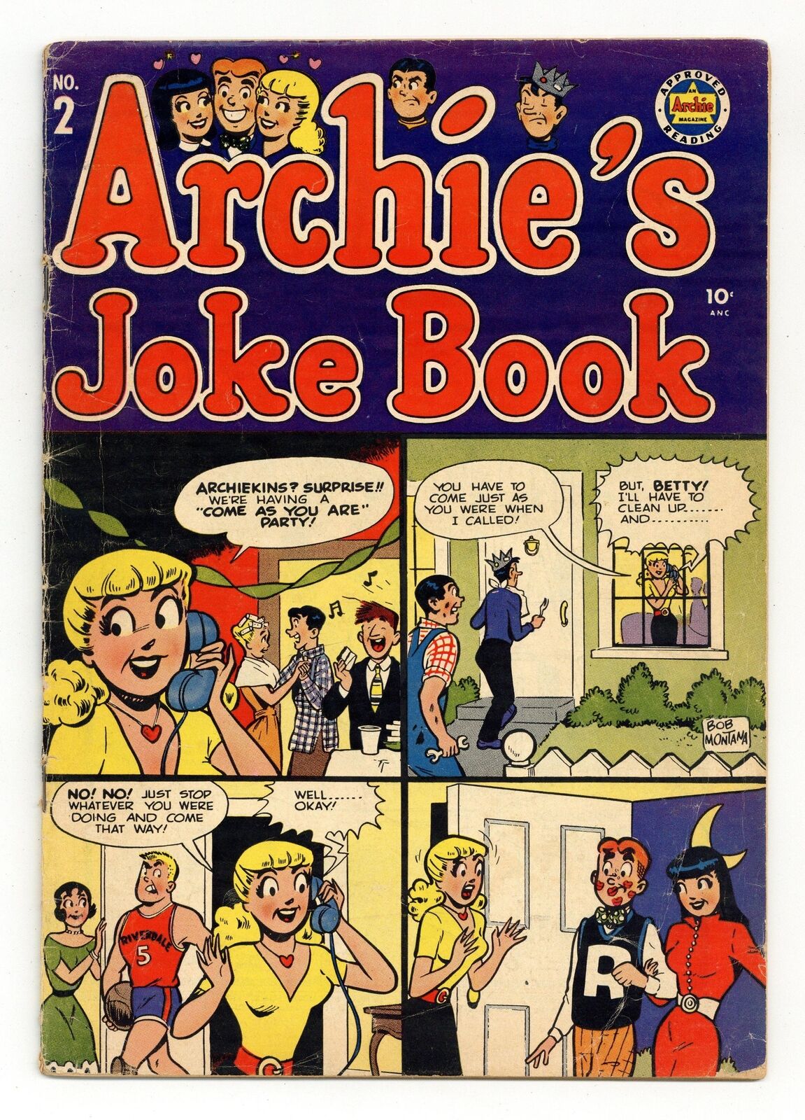 Archie's Joke Book #2 VG 4.0 1953