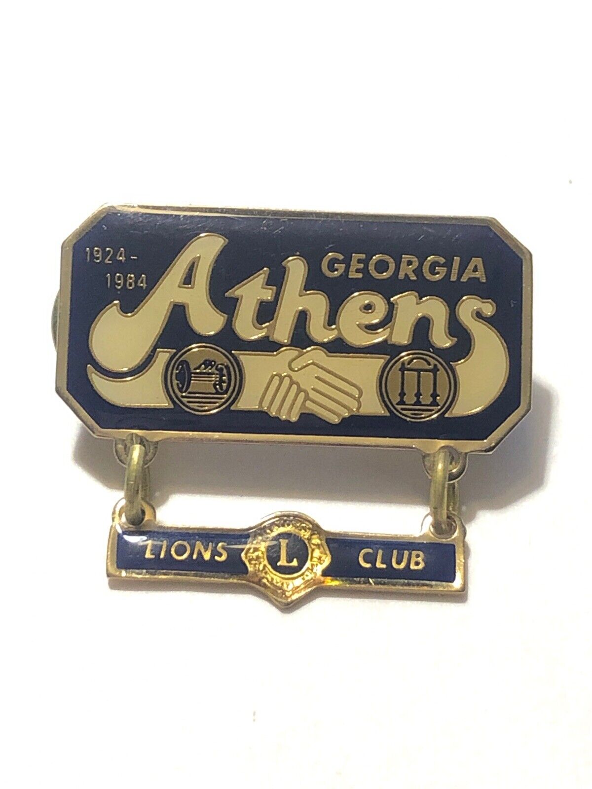 1984 Athens Georgia Handshake Lions Club Pin