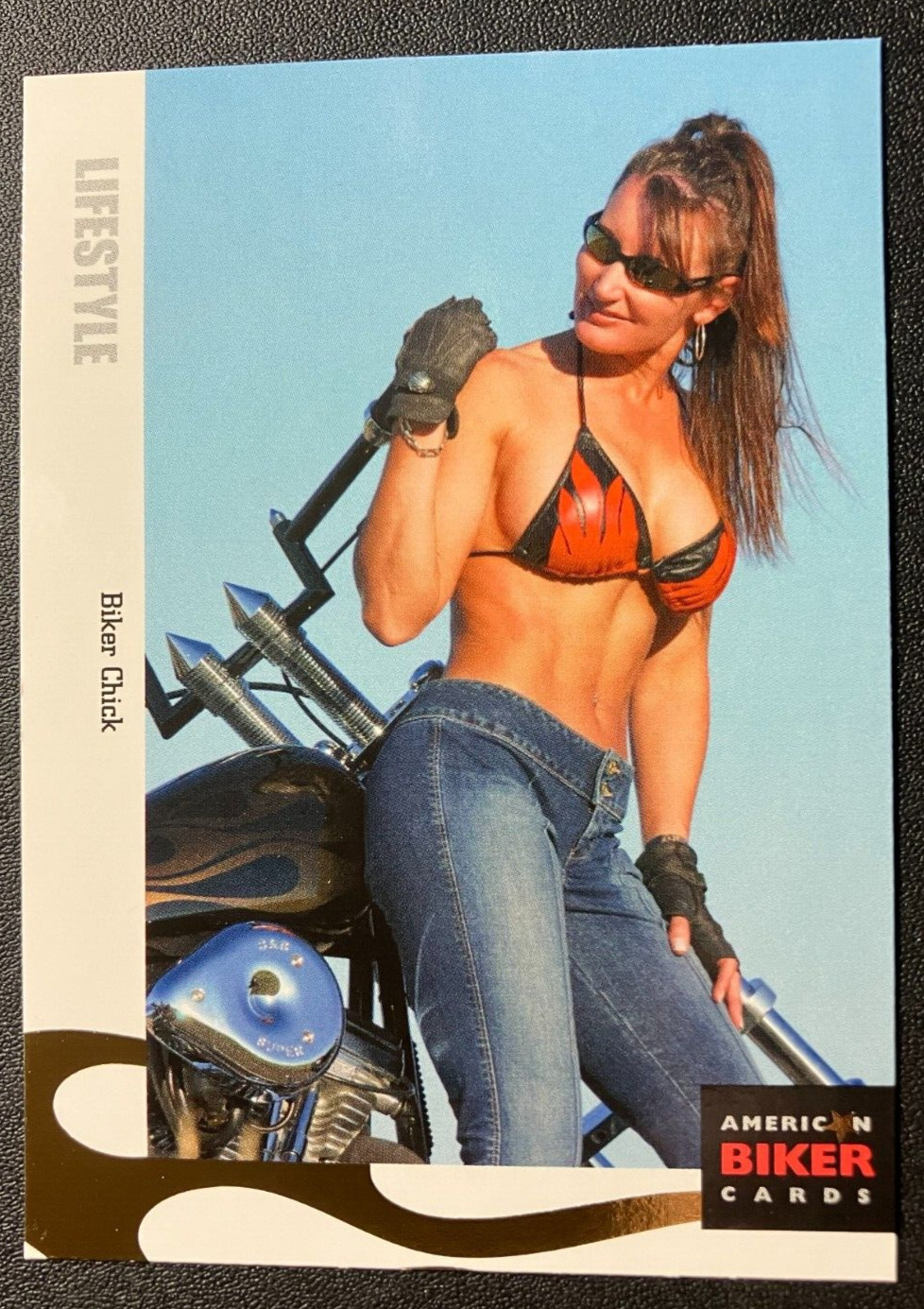 #40 Sexy Biker Chick at Sturgis - 2004 American Biker Trading Card - MINT