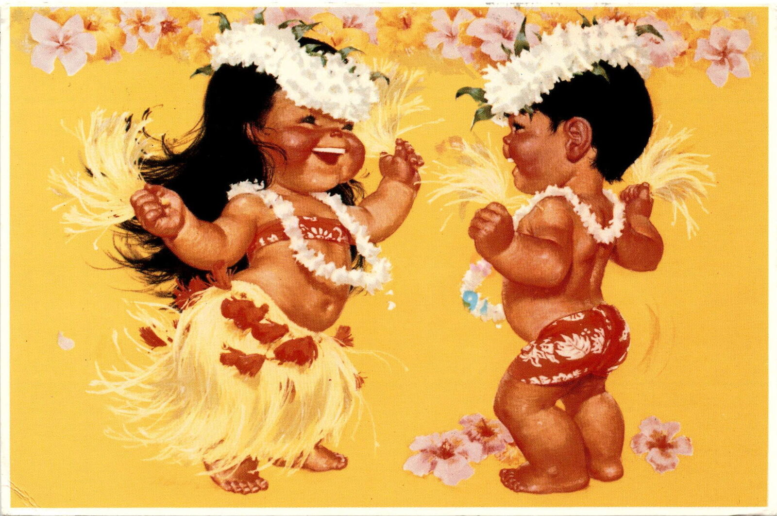 Hawaii greetings, 26th August 1991, working, having fun, Postcard