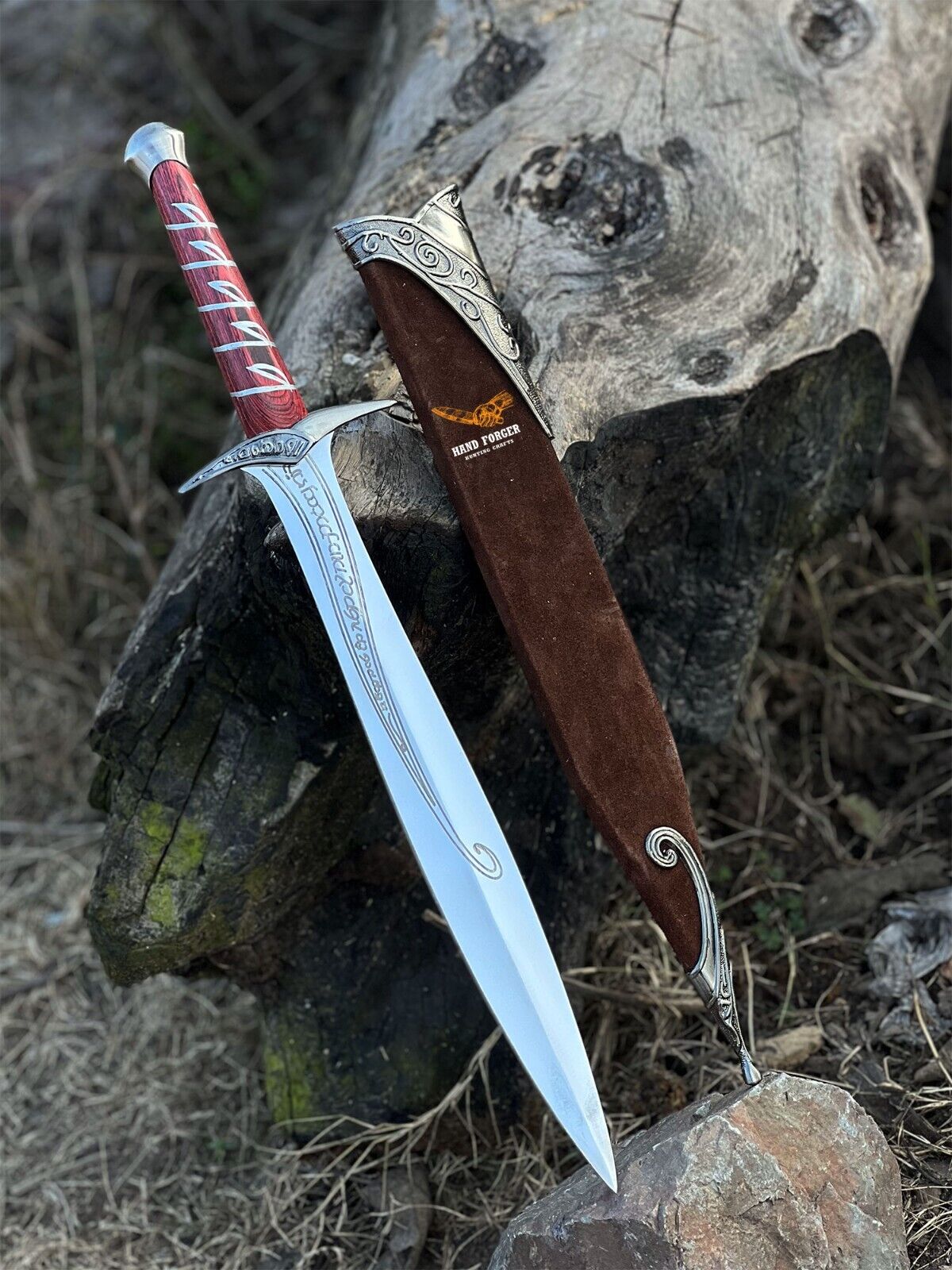 Handmade Hobbit Sting Sword Replica from Lord of the Rings (LOTR) With Scabbard