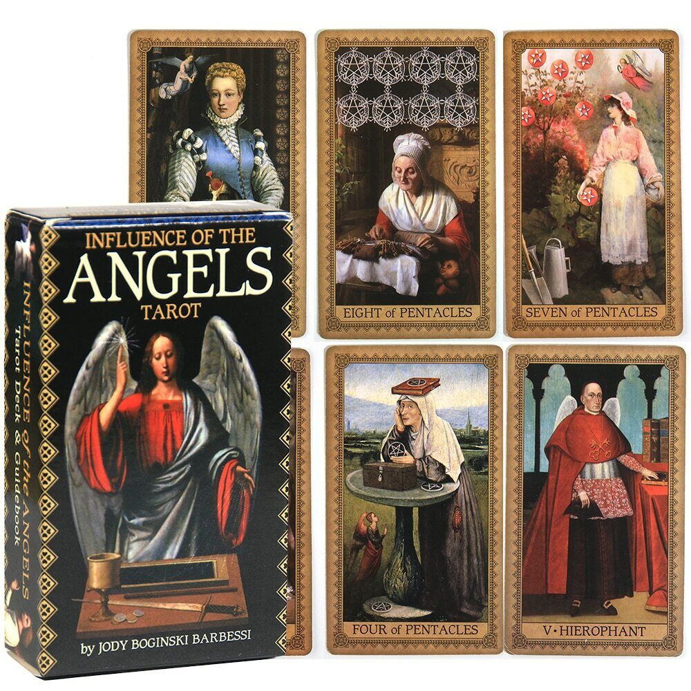 Influence Of The Angels Tarot: A 78 Cards Deck English Version Divination Oracle