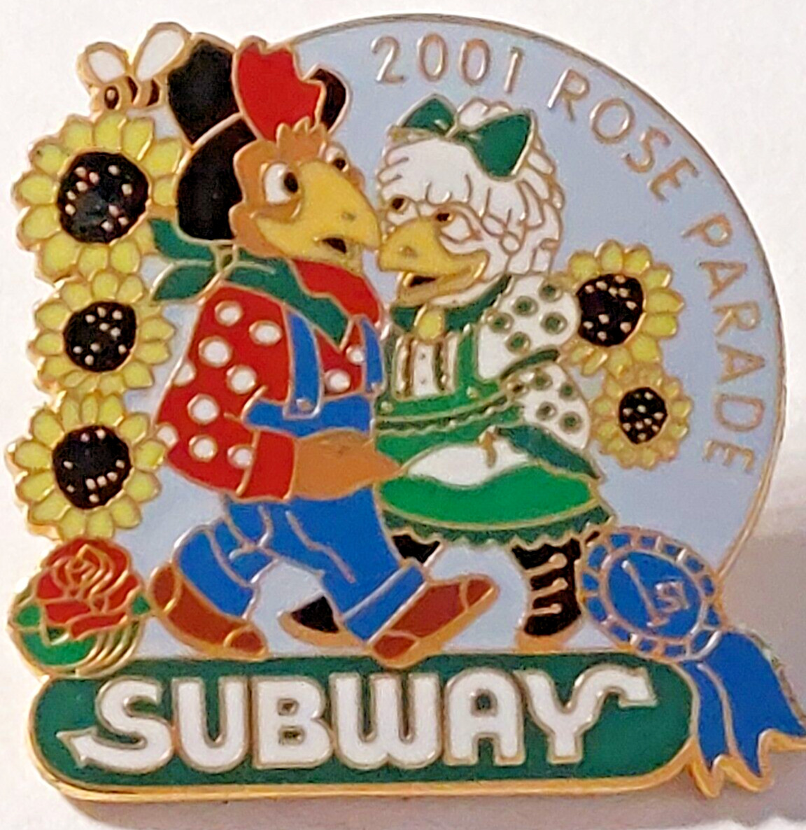 Rose Parade 2001 Subway Restaurant Lapel Pin