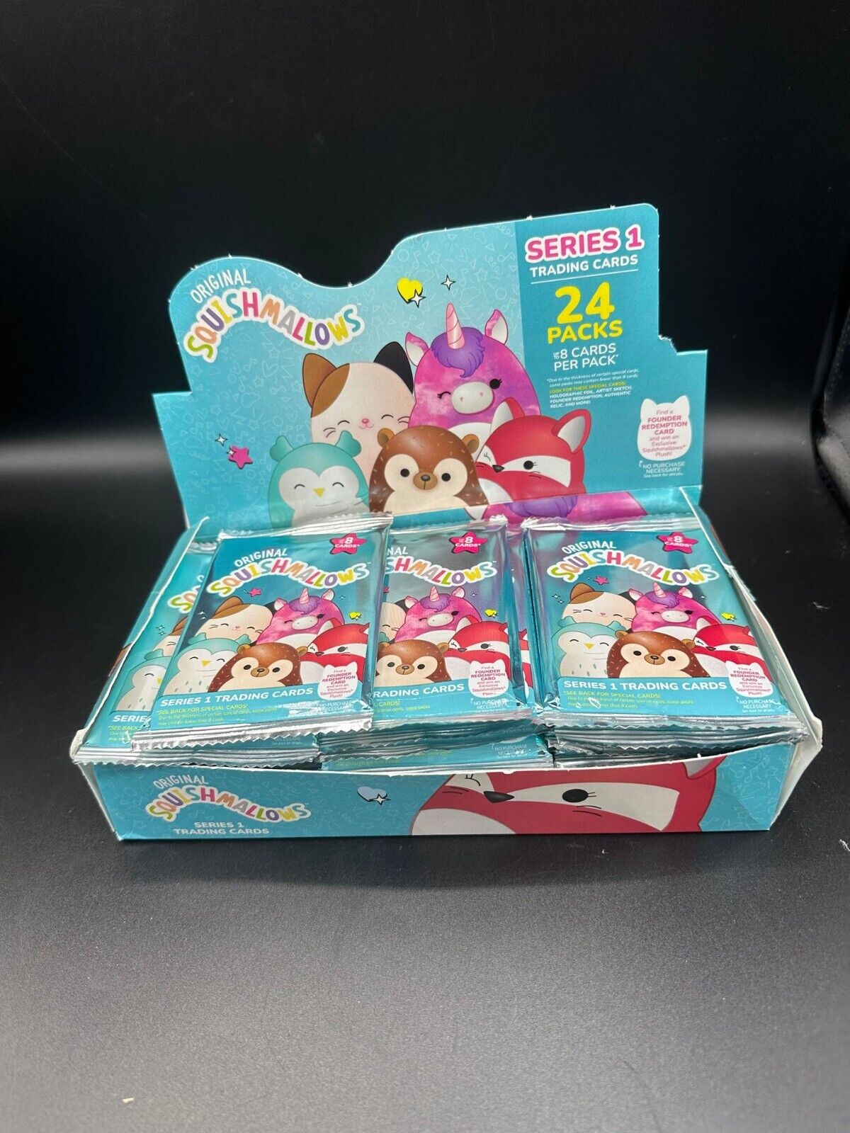 Squishmallows Official KELLYTOY Series 1 Trading Cards Hobby Box 27 Sealed Packs