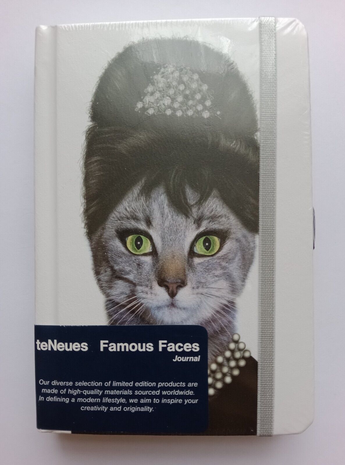 Famous Faces Journal - A small and rare Audrey Hepburn/Feline Notebook