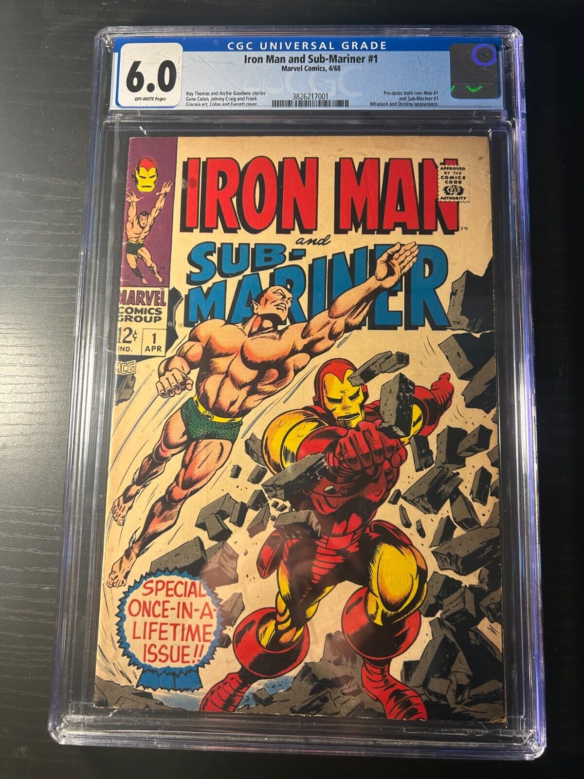 Iron Man and Sub-Mariner #1 (1968) Marvel Comics (CGC Graded: 6.0)