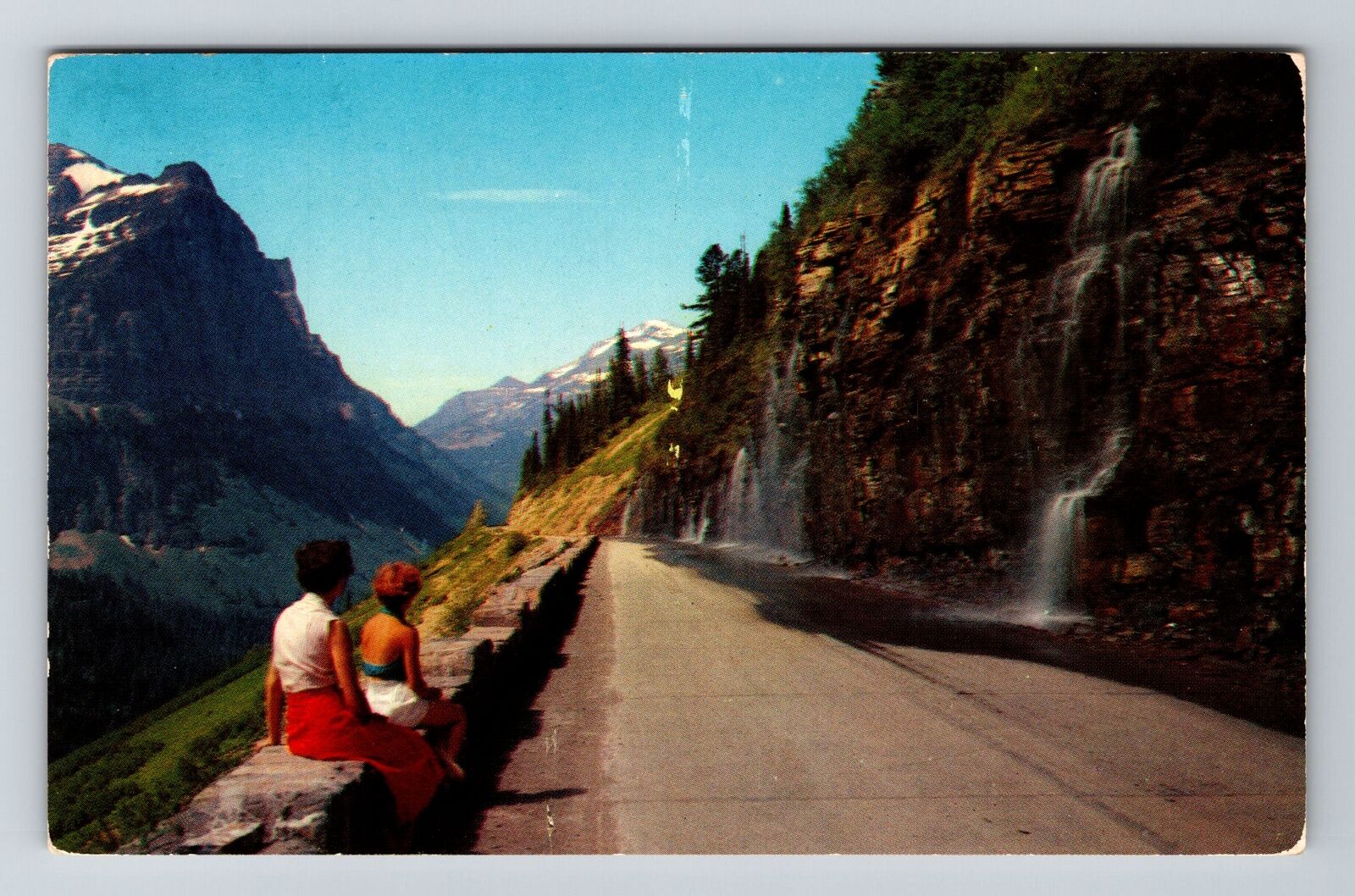 MT-Montana, Weeping Wall, Scenic Exterior, Vintage Postcard