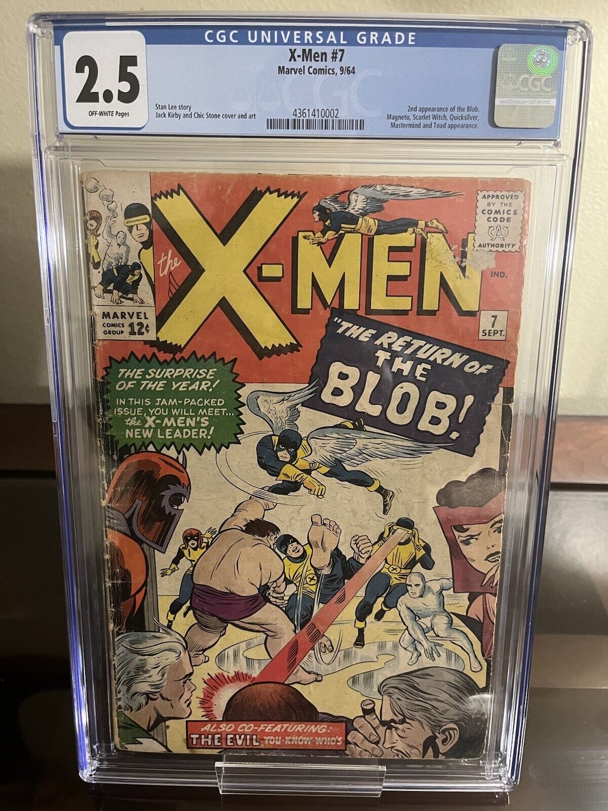X-Men #7 - Marvel Comics 1964 CGC 2.5 2nd appearance of the Blob.
