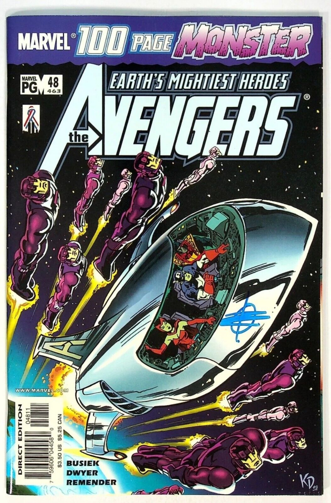 Avengers #48 (463) Signed by Rick Remender Marvel Comics