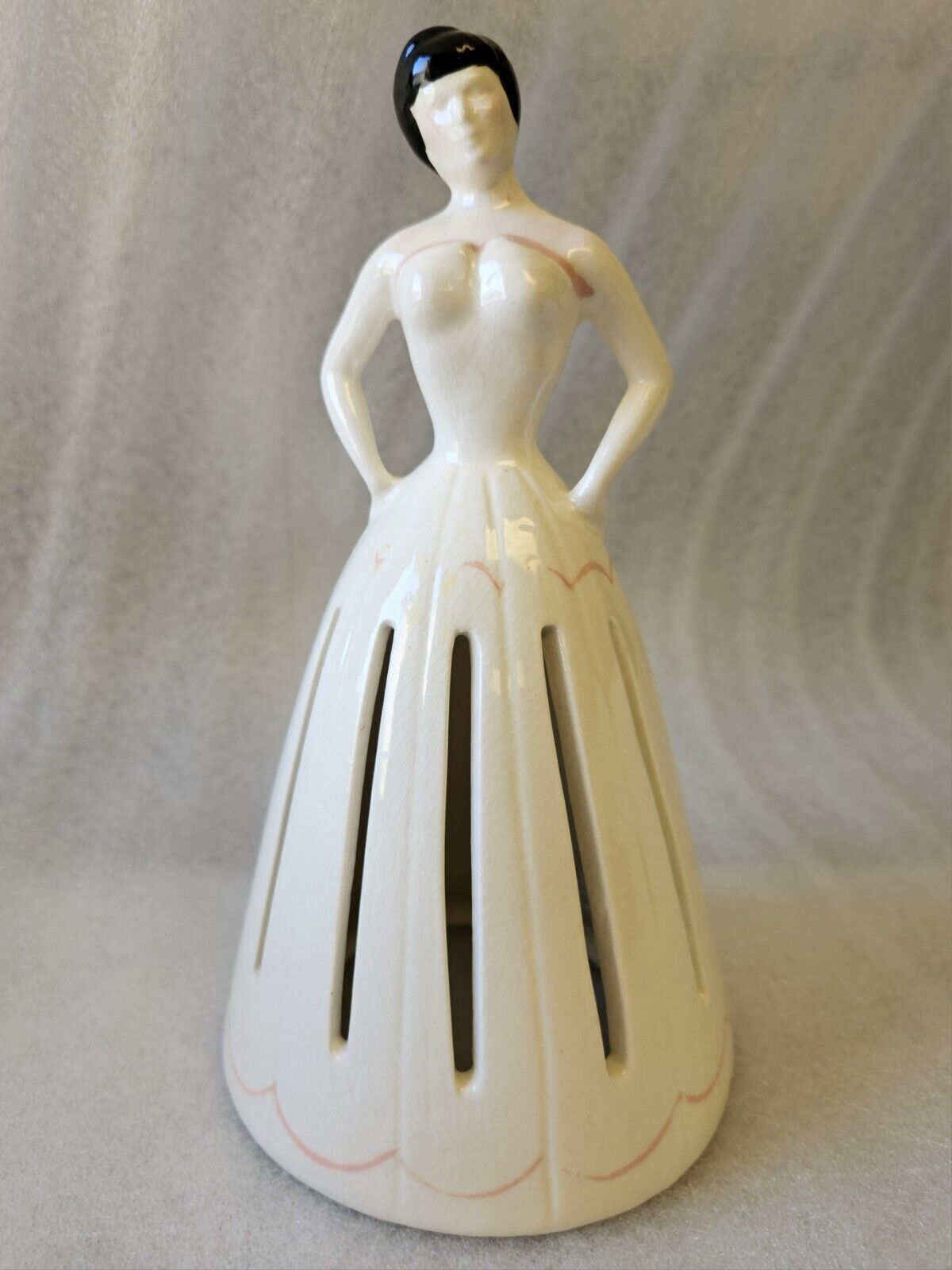 California Originals Vintage Napkin Lady Holder Hankerchief Holder Ceramic