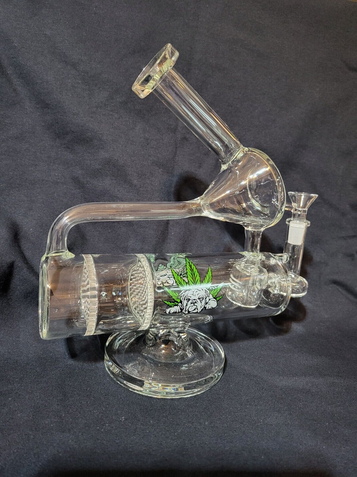New 9 1/2 in Glass Water Pipe
