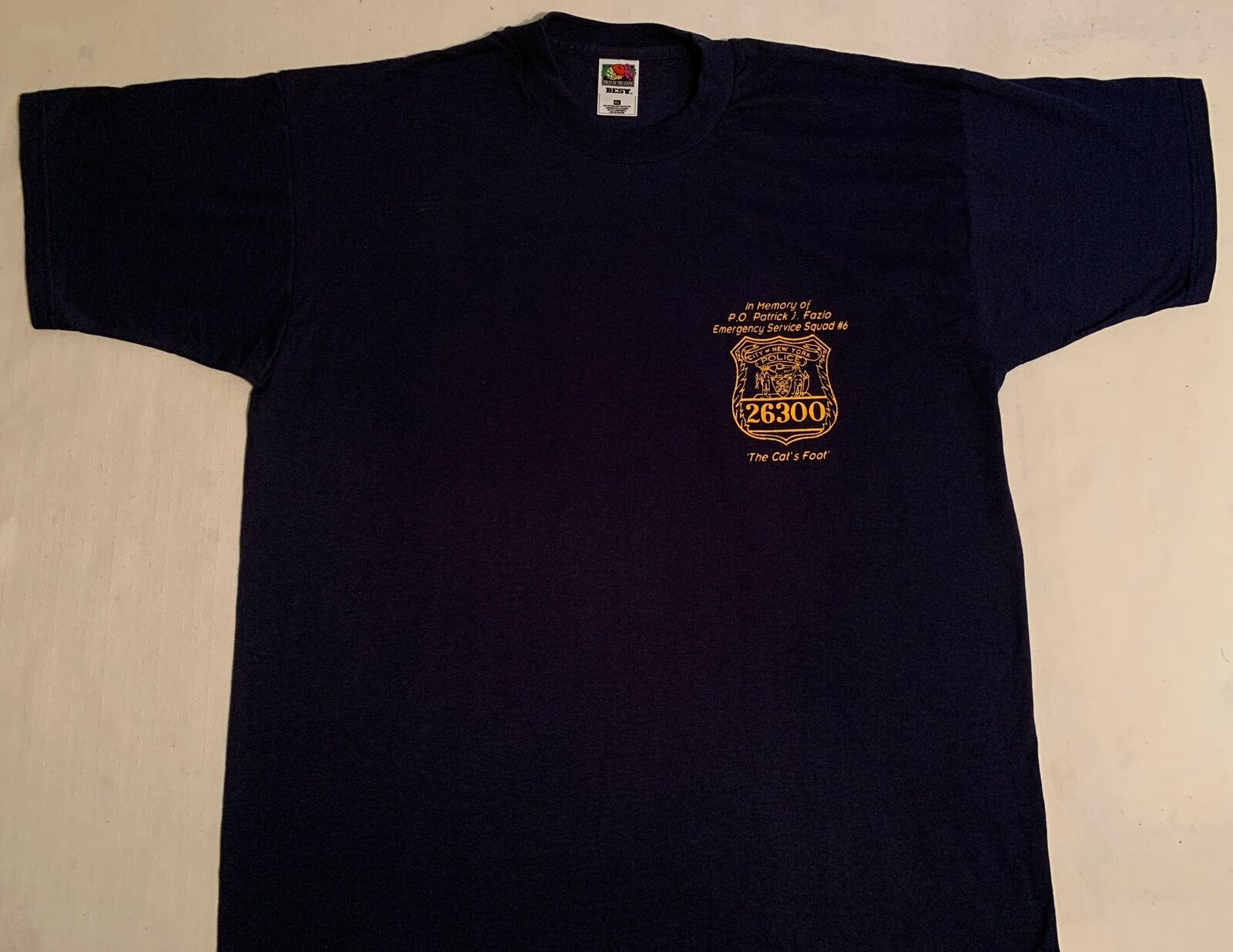 NYPD New York City Police T-Shirt Sz XL Brooklyn Finest ESU Team NYC