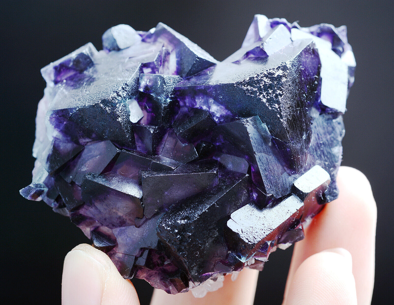 81g Natural Devil's Eye Purple FLUORITE Mineral Specimen/Inner Mongolia  China