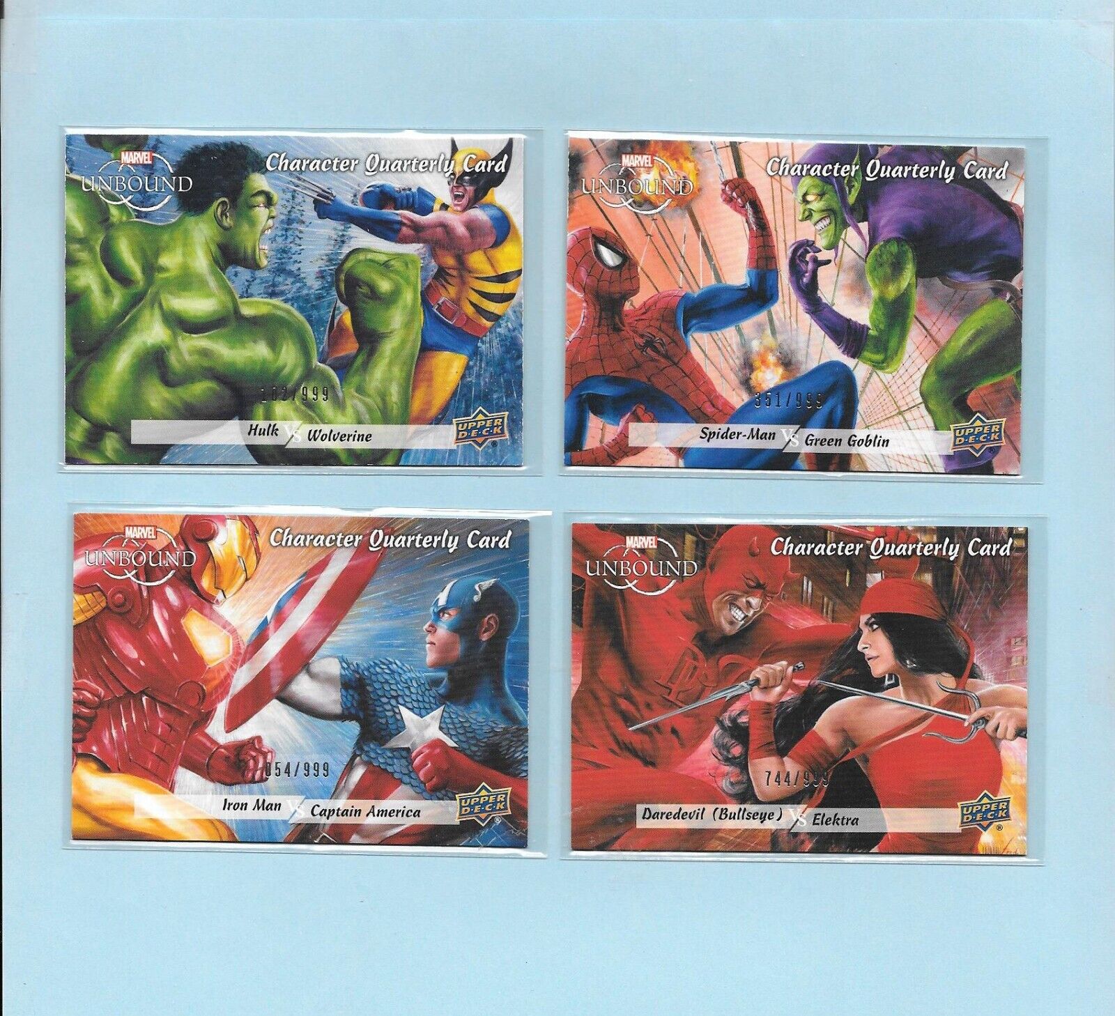 2021 UD Unbound Series 1 Set with 4 Quarterly Acheivements & Signed Lithograph