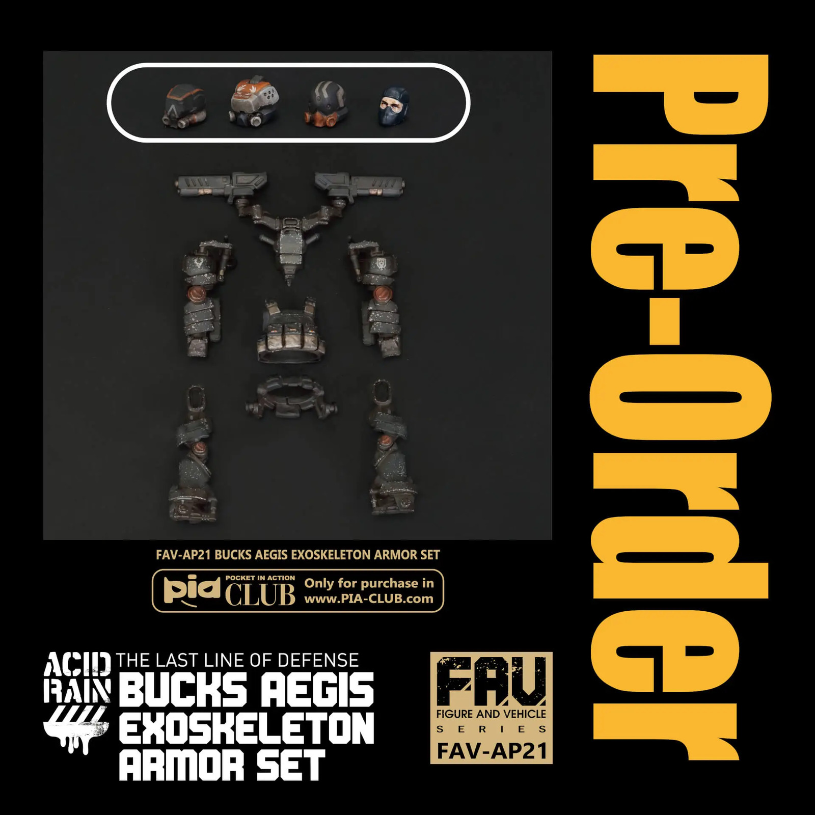 (Pre-order) TOYS ALLIANCE x Acid Rain FAV-AP21 Bucks AEGIS exoskeleton armor set