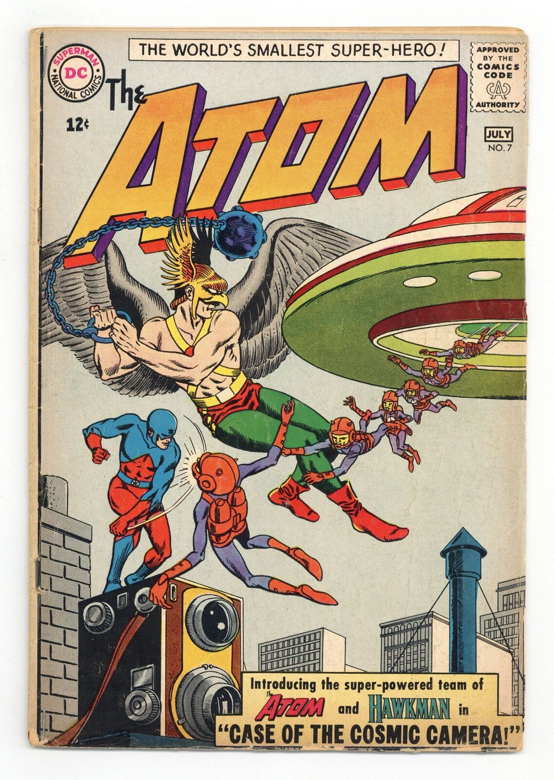 Atom #7 GD/VG 3.0 1963 1st app. Hawkman since Brave and the Bold tryouts