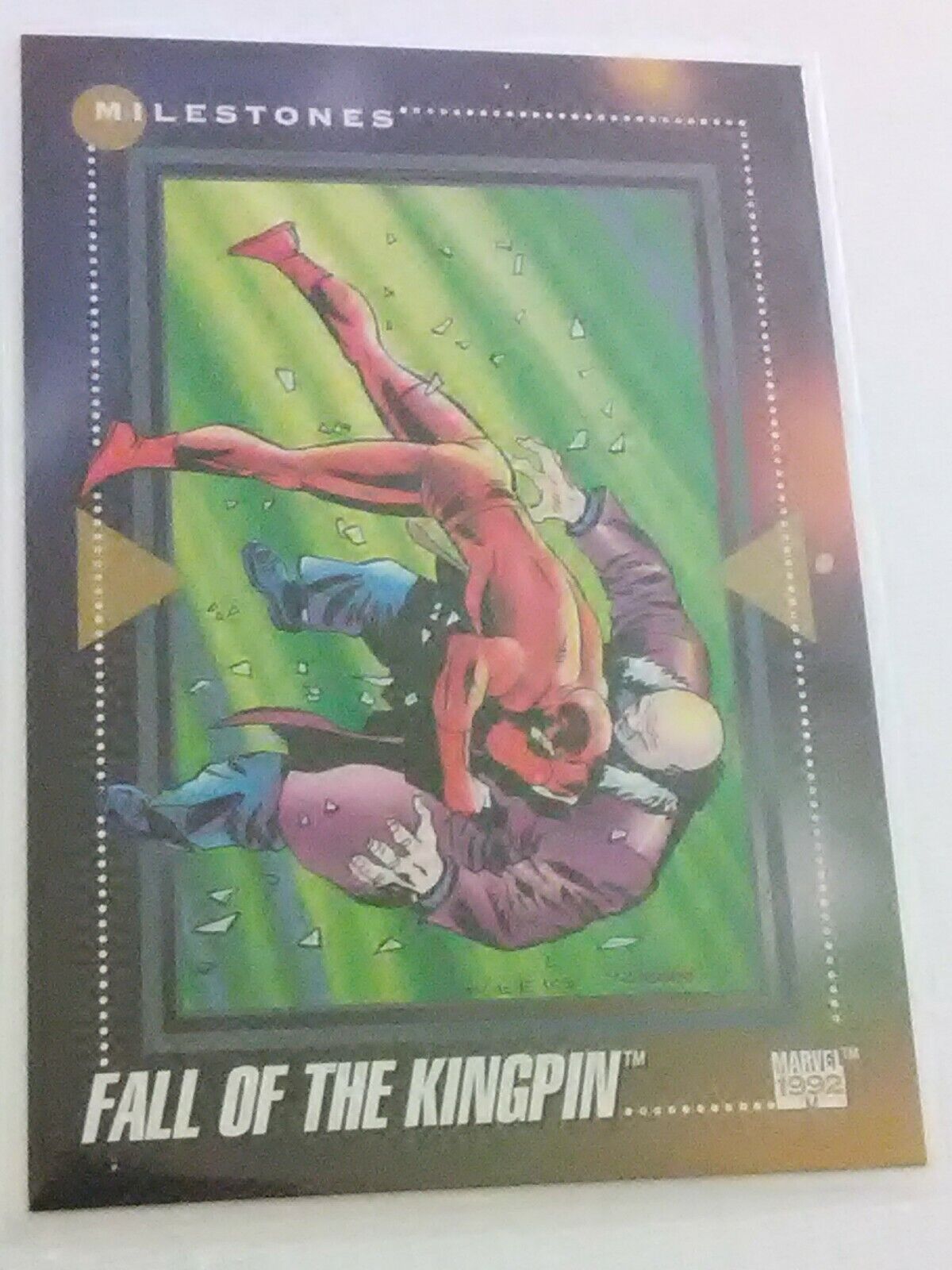 [1992] DAREDEVIL: FALL OF THE KINGPIN Marvel Universe Card #198 NM+ grade, IMPEL