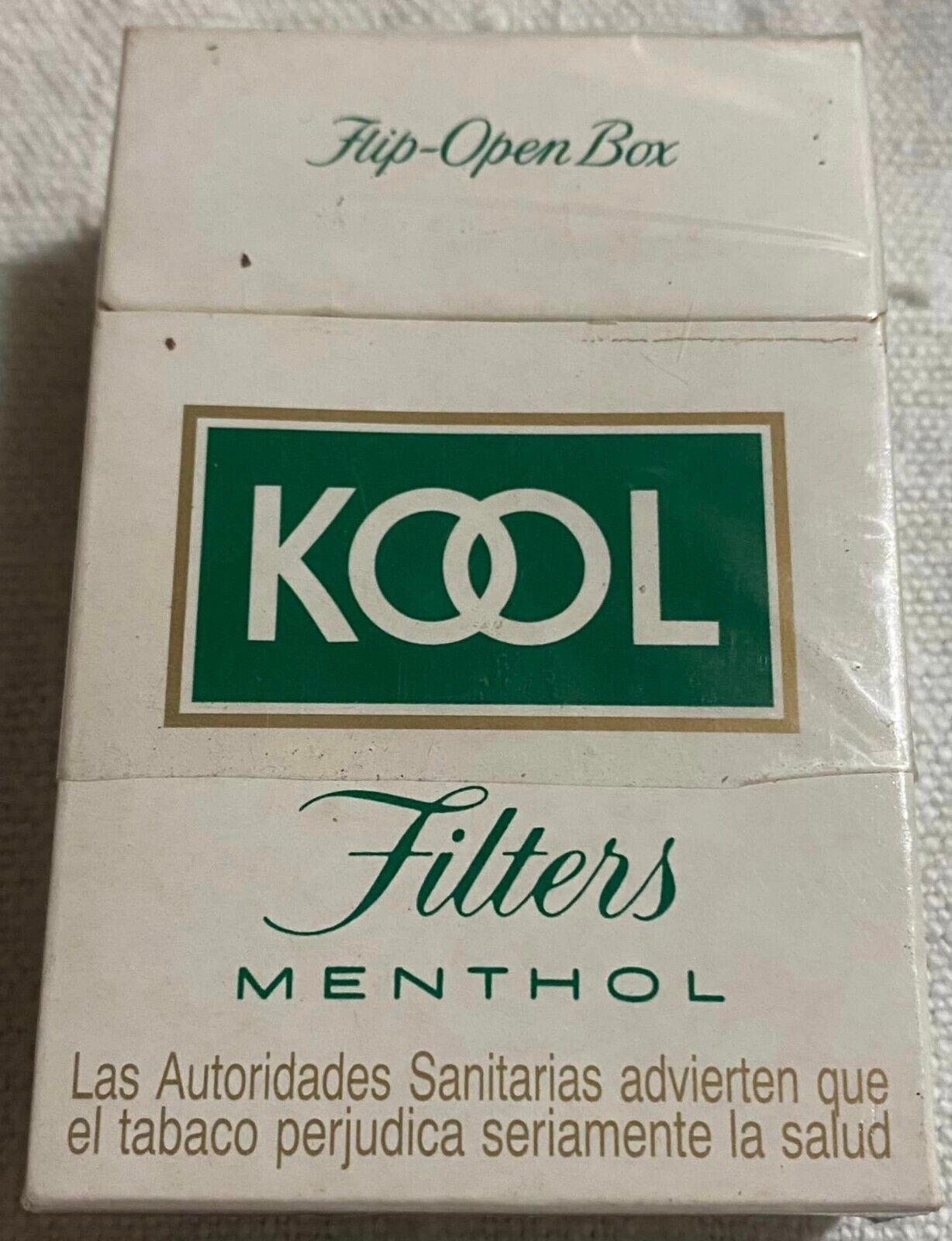 Vintage Kool Menthol Filter Cigarette Cigarettes Cigarette Paper Box Empty