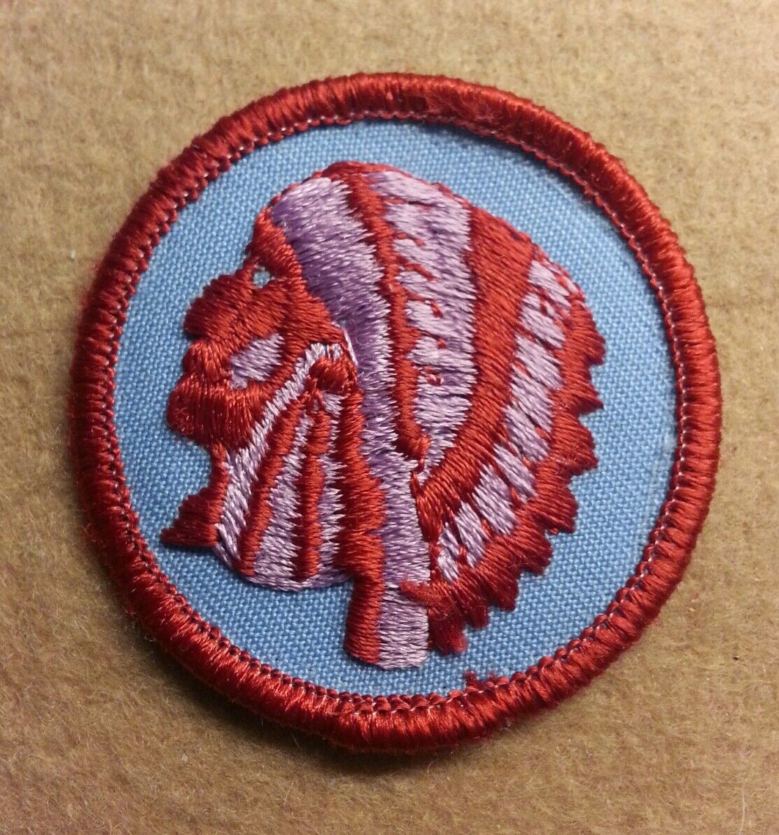  BSA  PATROL MEDALLION PATCH - INDIAN - 1972 - 1989 - PRE-OWNED   A00296