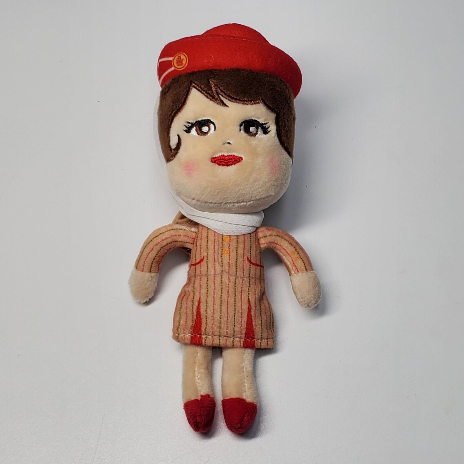 Emirates Little Travelers Cabin Crew Rag Doll Wang Wrist Hugger Plush Stuffed