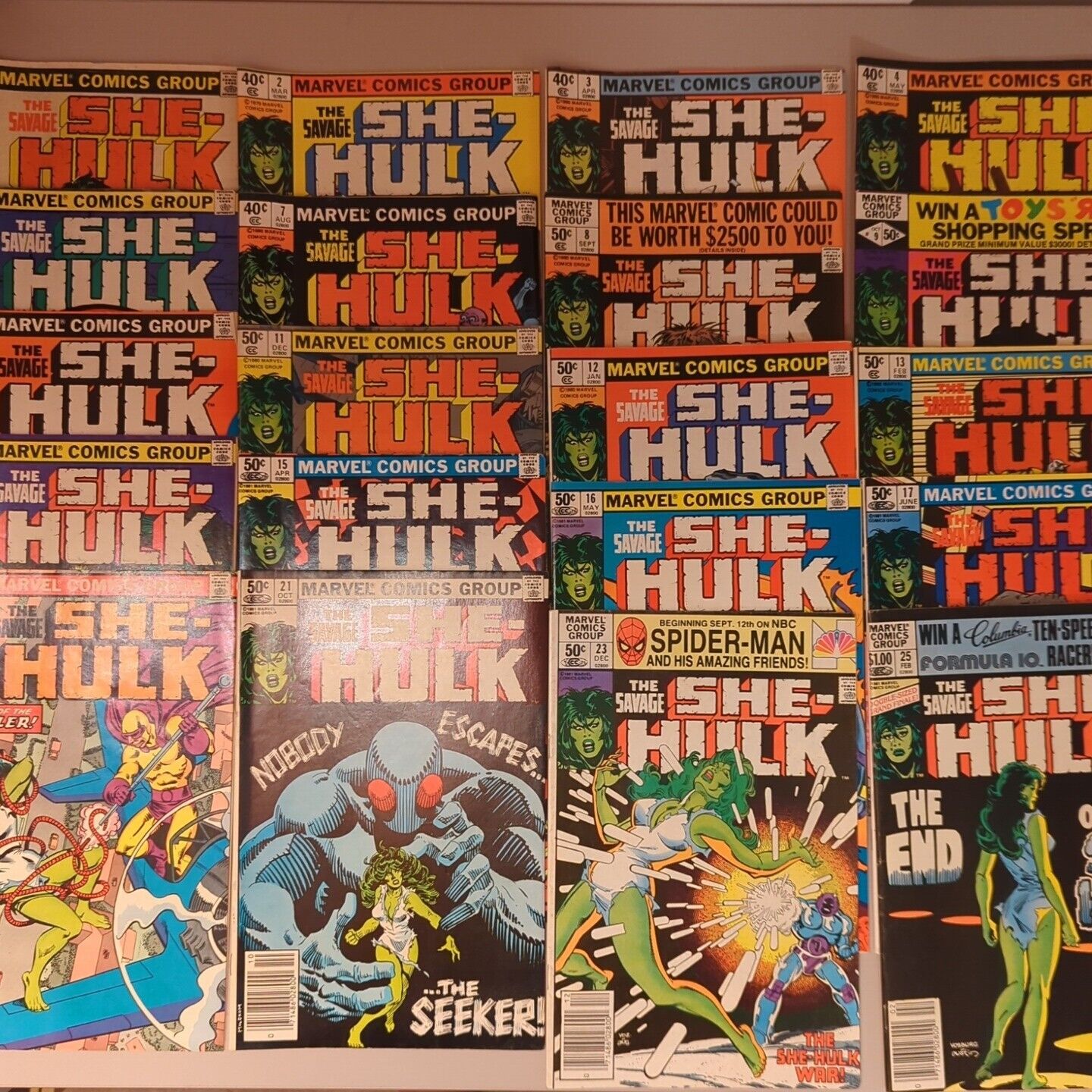 Lot Of 20 Comics. The Savage She-Hulk. Includes #1, #2, #3, Etc..
