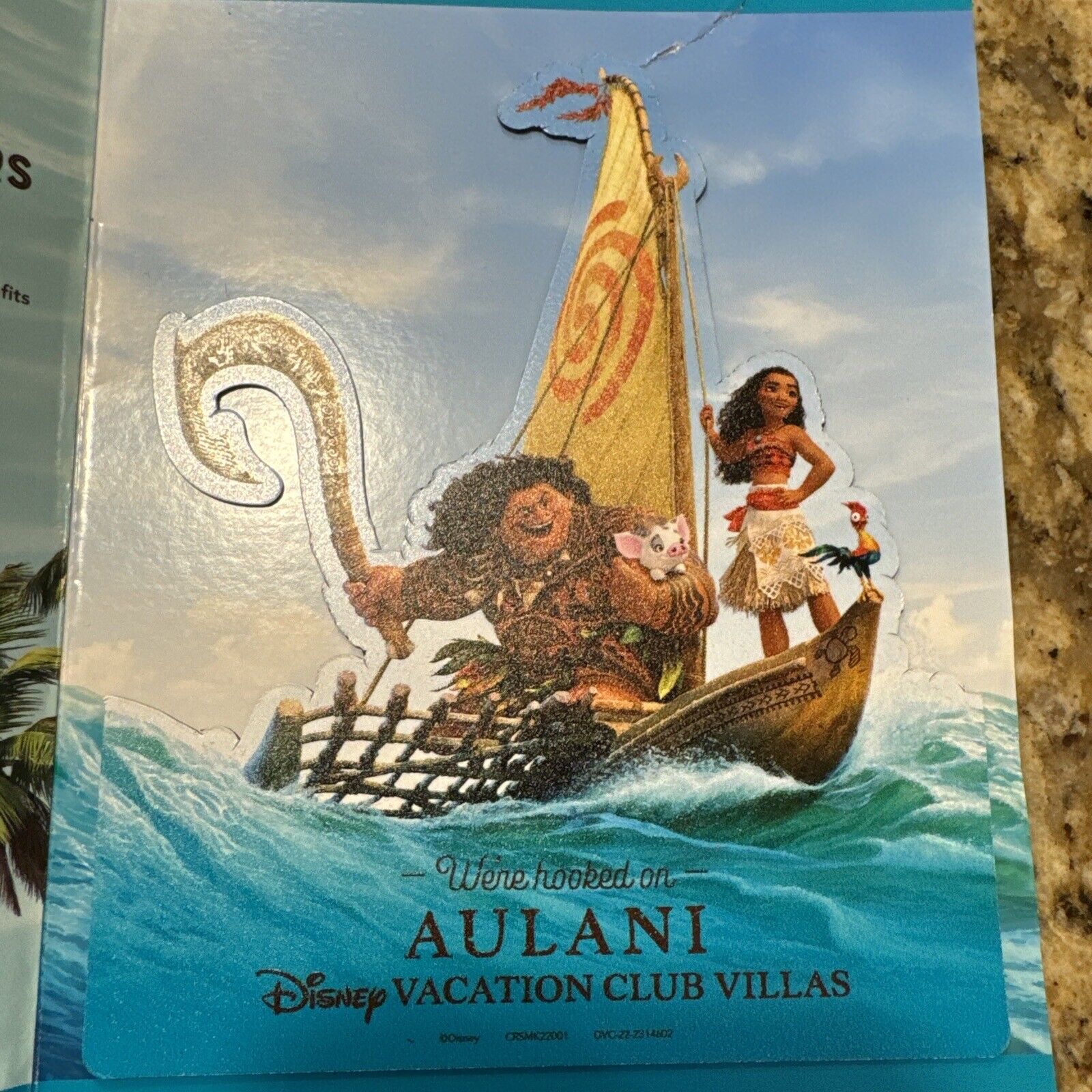 Aulani Hawaii Disney Vacation Club DVC Rare Moana Maui Hehe Souvenir Magnet