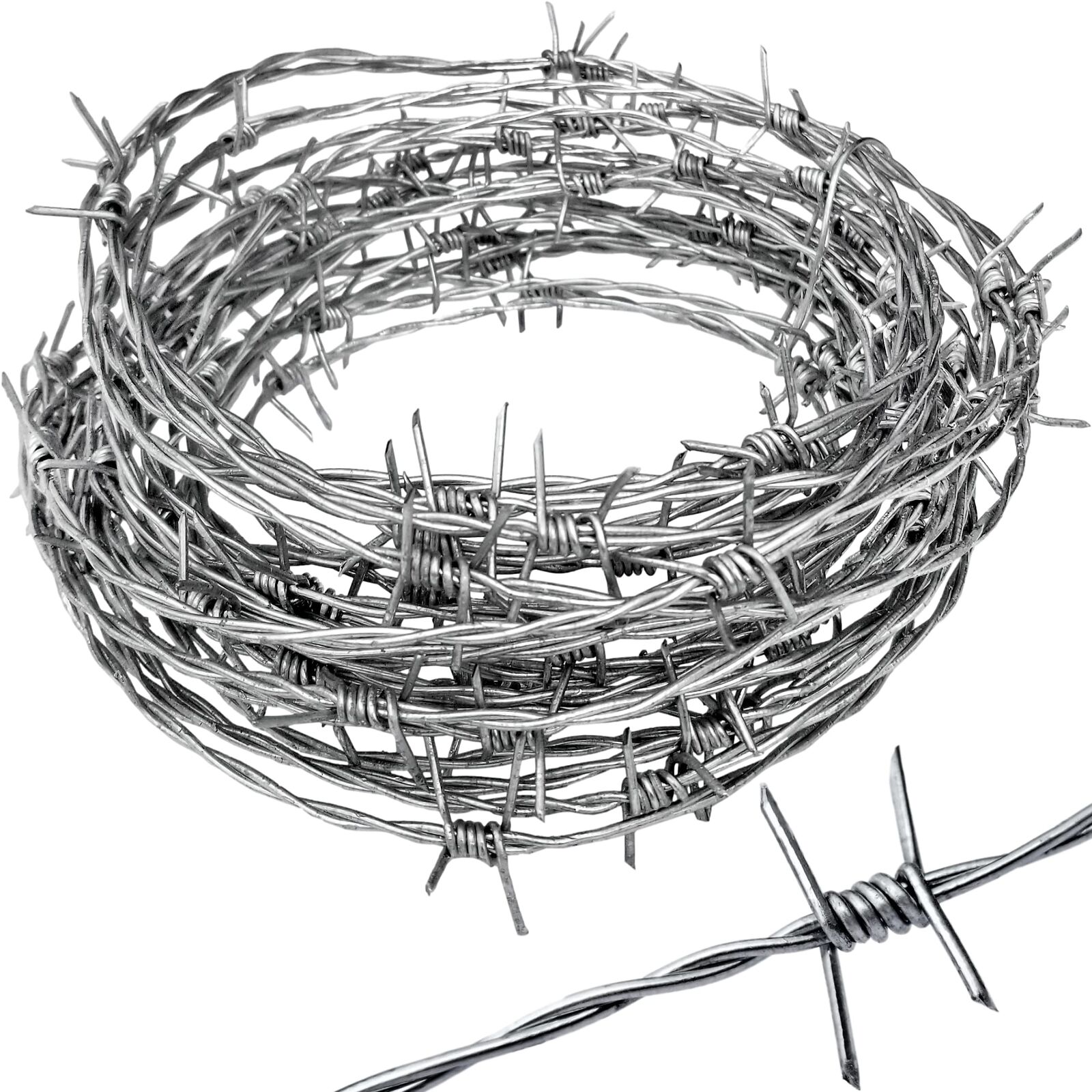 Real Barbed Wire - 18 Gauge 4 PT - (25 Feet) Light Duty - More Flexible -
