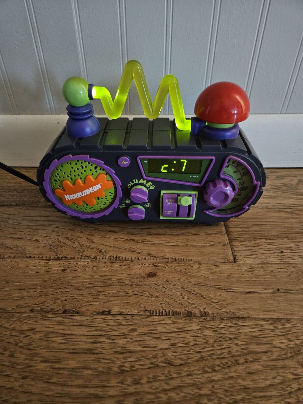 Vintage 1995 Nickelodeon Time Blaster AM/FM Alarm Clock Radio 